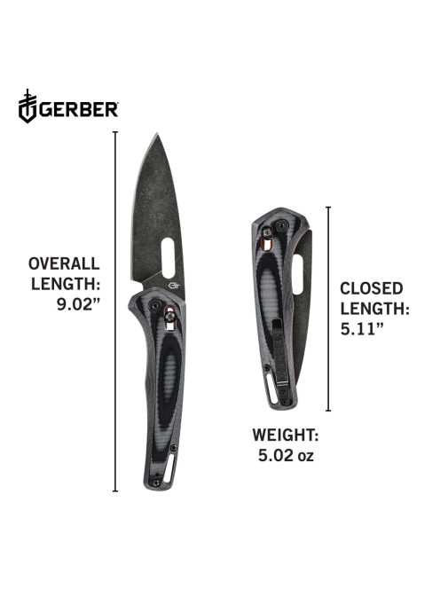 Gerber Sumo bicska, szürke-fekete FE, dobozban (1055366) - 25 év garanciával