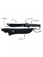 Gerber Gator Machete bozótvágó, kis méretű (1014054) - 25 év garanciával