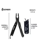 Gerber Dime kulcstartóra rögzíthető multiszerszám, fekete, dobozban GB (1027819) - 25 év garanciával
