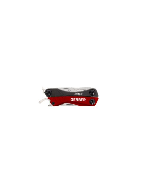 Gerber Dime kulcstartóra rögzíthető multiszerszám, bordó dobozban GB (1027829) - 25 év garanciával