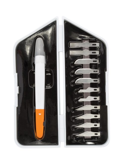 Fiskars Prémium precíziós faragó kés + penge készlet (1024384)
