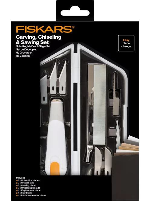Fiskars Prémium univerzális vágókészlet faragáshoz és gravírozáshoz (1024385)