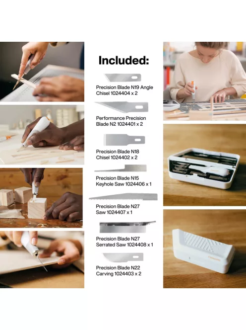 Fiskars Prémium univerzális vágókészlet faragáshoz és gravírozáshoz (1024385)