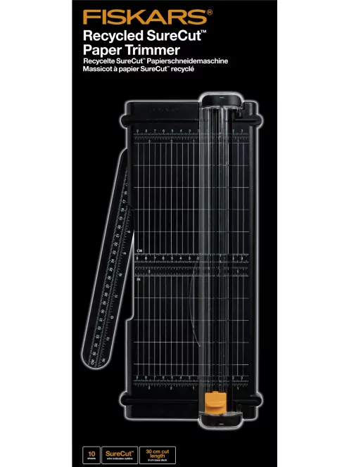 Fiskars Recycled SureCut™ Papír Vágóasztal A4, titánium bevonatú penge, 100% újrahasznosított (1004639)