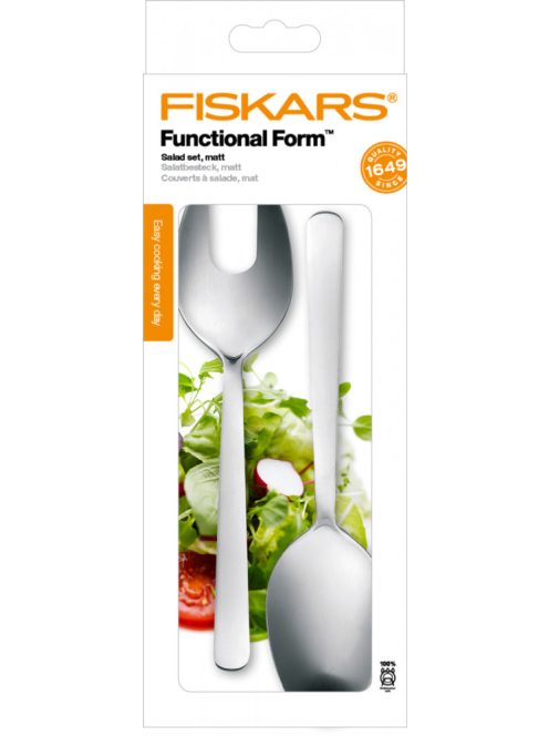 Fiskars Functional Form salátavilla és -kanál, matt (1002960)