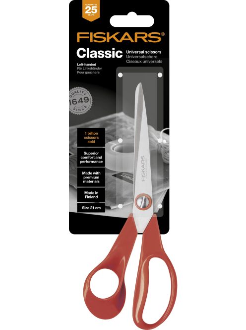 Fiskars Classic általános olló, balkezes, 21 cm - 25 év garanciával (1000814)