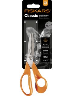   Fiskars Classic konyhai olló, 18 cm - 25 év garanciával (1000819)