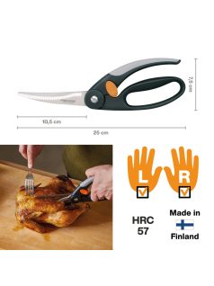   Fiskars Functional Form™ ReNew baromfiolló, 25 cm (1003033)