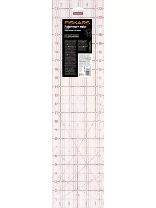 Fiskars Műanyag vonalzó 6x24  (1004743)