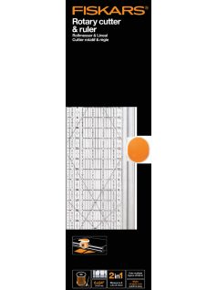   Fiskars Görgős Vágóasztal, vonalzó funkcióval 15x61 cm (1014651)