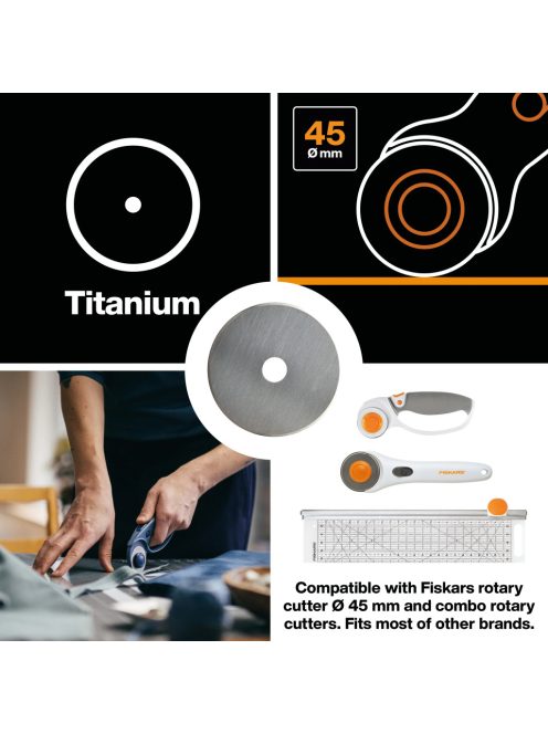 Fiskars Titánium bevonatos pótpenge 45 mm-es 9521P-hez (1003909) 