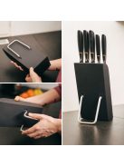 Fiskars Edge Prémium késkészlet dizájner tartóval, 5 japán acél késsel (1003099)