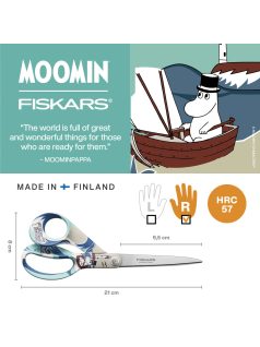 Fiskars Moomin Moominpappa általános olló, 21 cm 