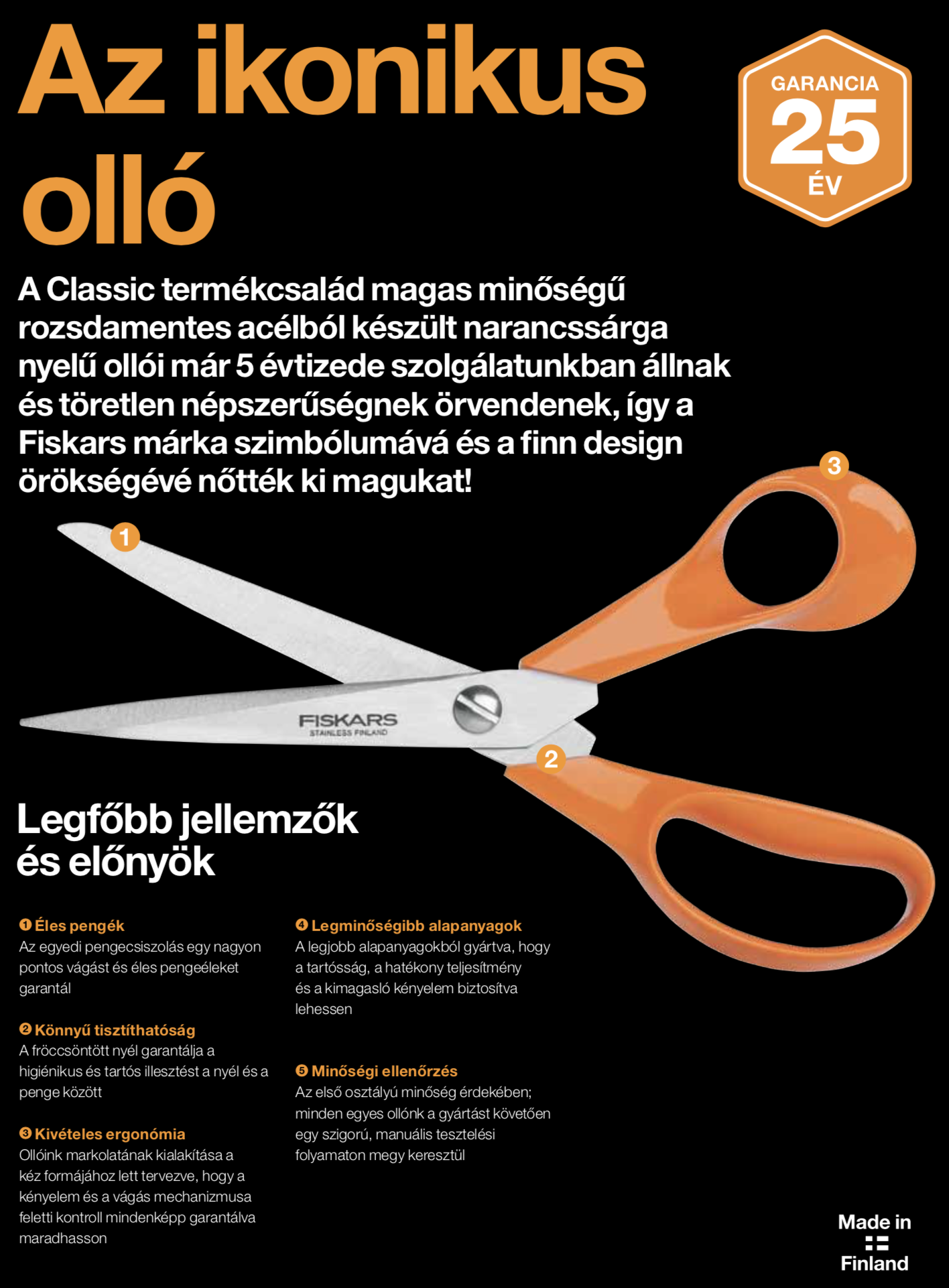 Fiskars Classic ollók