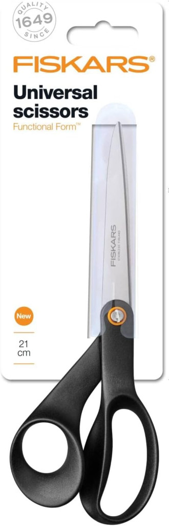 Fiskars Functional Form Általános olló (21 cm), fekete (1019197)